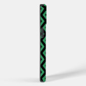 Groen en zwart diamantpatroon Case-Mate iPhone case (Achterkant / Rechts)
