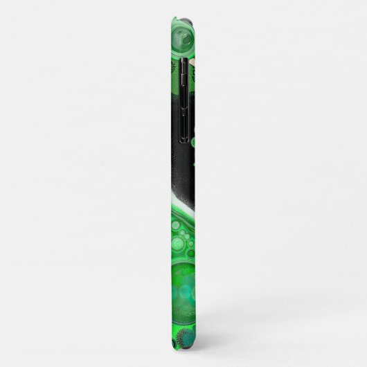 Groen en zwart, digitaal en vloeibaar kunstpapier Case-Mate iPhone case (Achterkant/links)