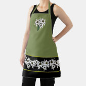 Groen en zwart Edelweiss-Schort Schort (Insitu)