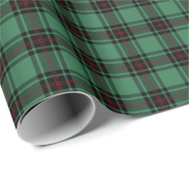 Groen en Zwart Fife District Oud Tartan Cadeaupapier