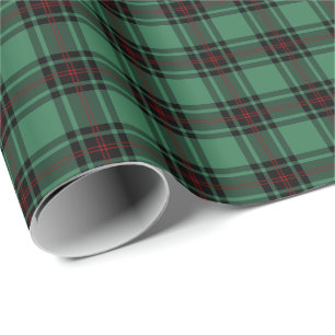 Groen en Zwart Fife District Oud Tartan Cadeaupapier