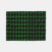 Groen en zwart fleece deken (Voorkant (Horizontaal))
