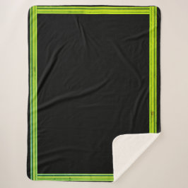 Groen en zwart geblanket 60 x 80 inch sherpa deken