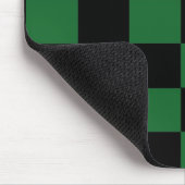 Groen en zwart Gecontroleerde Mousepad Muismat (Hoek)