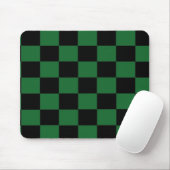 Groen en zwart Gecontroleerde Mousepad Muismat (Met muis)