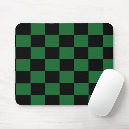 Groen en zwart Gecontroleerde Mousepad Muismat (Met muis)