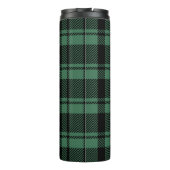 Groen en zwart geplakt met Monogram Naam Thermosbeker (Achterkant)