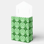Groen en zwart geplakt Shamrock Pattern voor box Bedankdoosjes (Geopend)