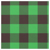 Groen en zwart geruit stof (Close Up)