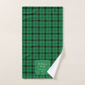 Groen en Zwart - Gezellige Plaids Bad Handdoek (Handdoek)