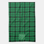 Groen en Zwart - Gezellige Plaids Theedoek (Verticaal)