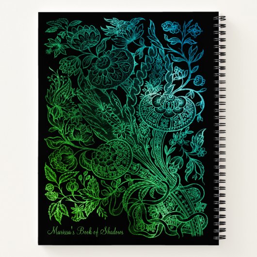 Groen en zwart gotisch boek van schaduwen (Achterkant)