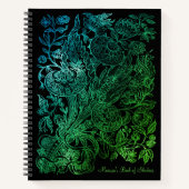 Groen en zwart gotisch boek van schaduwen (Voorkant)