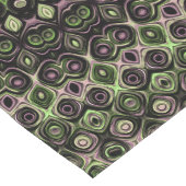 Groen en zwart Kaleidoscoop Mandala Patroon Lange Tafelloper (Hoek)