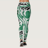 Groen en zwart leggings (Achterkant)