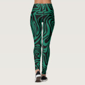 Groen en zwart leggings (Achterkant)