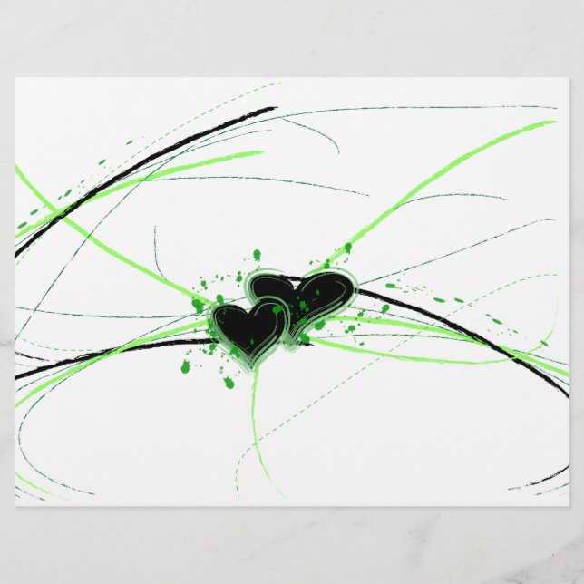 Groen en zwart letterhead (Voorkant)