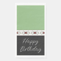 Groen en zwart met Floral gedetailleerd