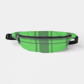 Groen en zwart Plaid Fanny Pack Heuptasje (Voorkant)