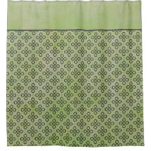 Groen en zwart Retropatroon