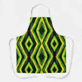 groen en zwart schortpatroon schort (Voorkant)