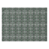 Groen en zwart scrollwerkpatroon tafelkleed (Voorkant (Horizontaal))