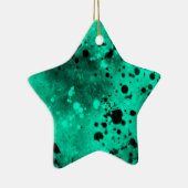 Groen en zwart spatten Keramische Decoratie (Rechts)