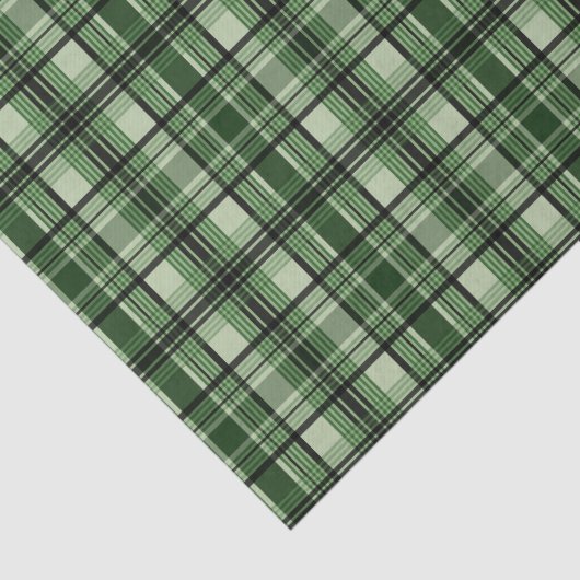 Groen en zwart speldenpatroon tissuepapier (Detail)