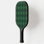Groen en zwart stijlpatroon pickleball paddle (Links)