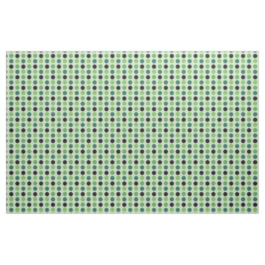 Groen en Zwart Stippenpatroon Stof (Yard (91,4 cm))