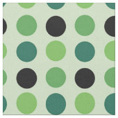 Groen en Zwart Stippenpatroon Stof (Close Up)