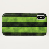 Groen en zwart Stripe design Case-Mate iPhone Case (Achterkant (horizontaal))