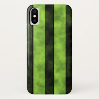 Groen en zwart Stripe design Case-Mate iPhone Case