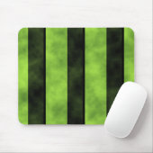 Groen en zwart Stripe design Muismat (Met muis)