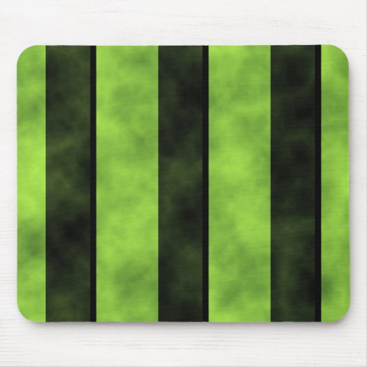 Groen en zwart Stripe design Muismat (Voorkant)