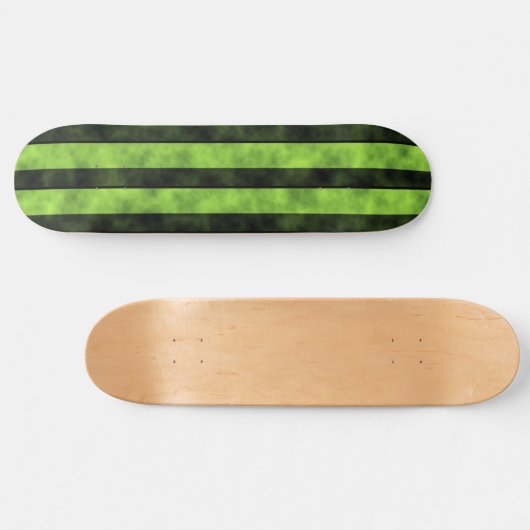 Groen en zwart Stripe design Persoonlijk Skateboard (Horizontaal)