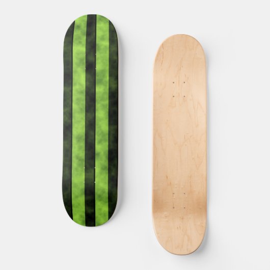Groen en zwart Stripe design Persoonlijk Skateboard (Voorkant)