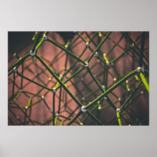 Groen en zwart touw poster (Voorkant)