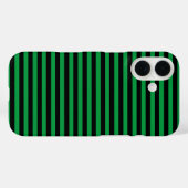Groen en Zwart Verticale Strepen Case-Mate iPhone Case (Achterkant (horizontaal))
