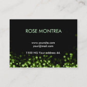 Groen en zwart Visitekaartje (Achterkant)