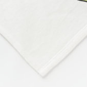 Groen en zwart-wit, geadopteerde rugleuning fleece deken (Hoek)