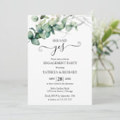 Groen Engagement Feest Kaart (Staand voorkant)