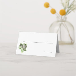 Groen Engels Ivy Leaf Waterverf Place Card Plaatskaartje