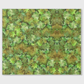 Groen Engels Ivy Natuur Waterverf Pattern Cadeaupapier (Vlak)