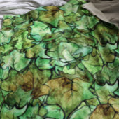 Groen Engels Ivy Natuur Waterverf Pattern Fleece Deken