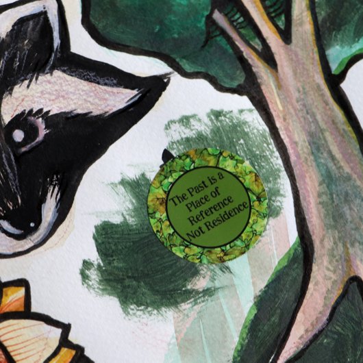 Groen Engels Ivy Natuur Waterverf Pattern Ronde Sticker