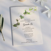 Groen Engels Ivy Vine Garden Party Vrijgezellenfee Kaart