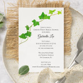 Groen Engels Ivy Vine Garden Party Vrijgezellenfee Kaart