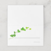 Groen Engels Ivy Vine Place Card Plaatskaartje (Buitenkant ongevouwen)