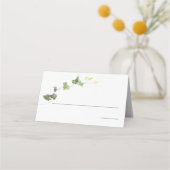 Groen Engels Ivy Vine Waterverf Place Card Plaatskaartje (Voorkant)